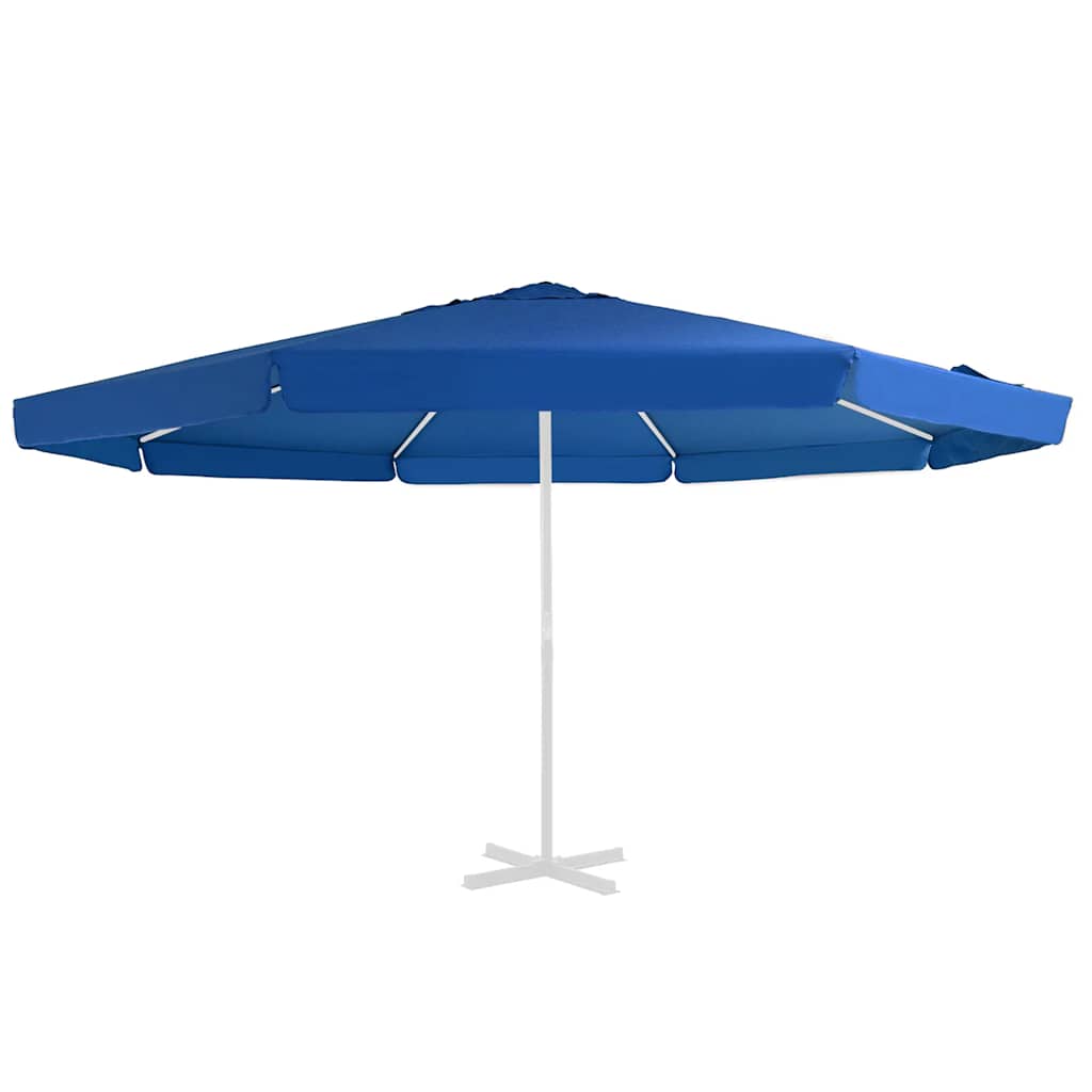 Tecido de substituição p/ guarda-sol exterior 515 cm azul-ciano