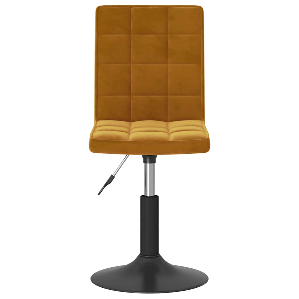 Cadeiras de jantar giratórias 4 pcs veludo castanho