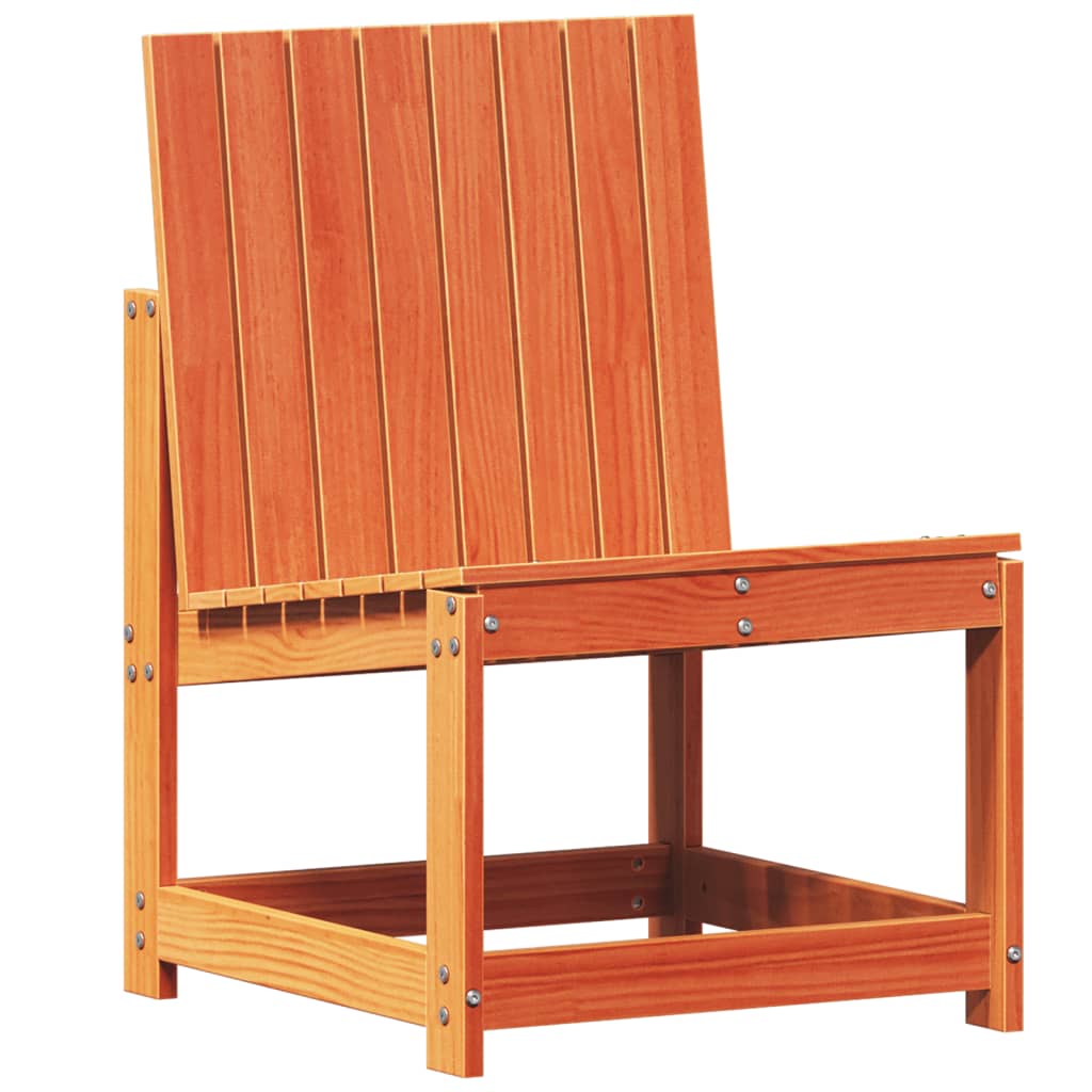3 Pcs conjunto lounge de jardim pinho maciço castanho-mel