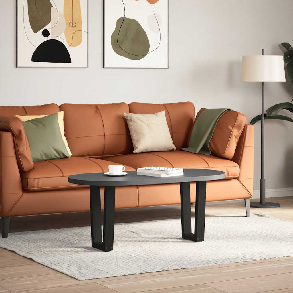 Pés para mesa de centro em v, 2 peças, preto, 38x(42-43,3) cm, aço