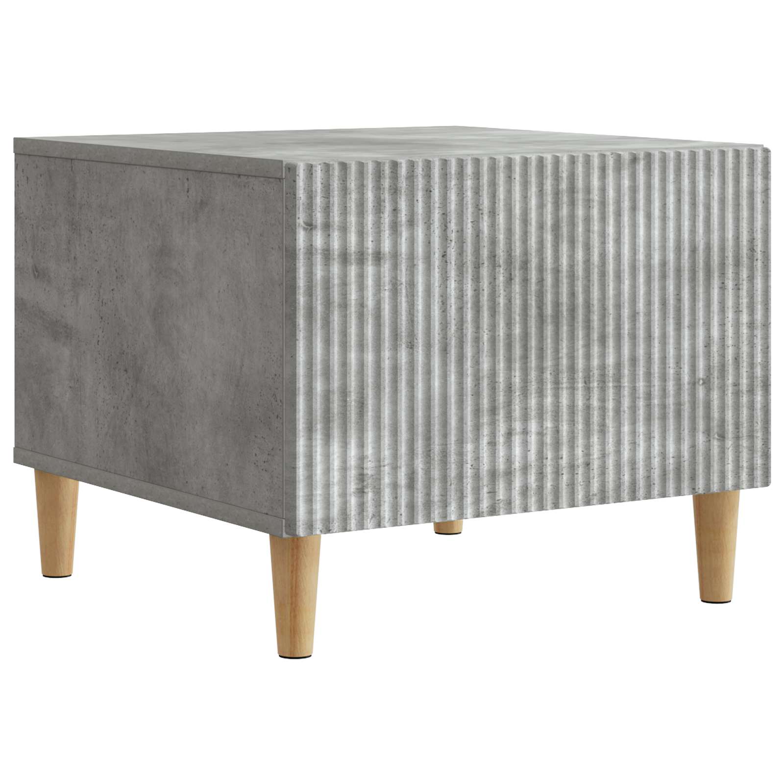 Mesa de centro com gaveta cinzento cimento 49 x 50 x 40 cm