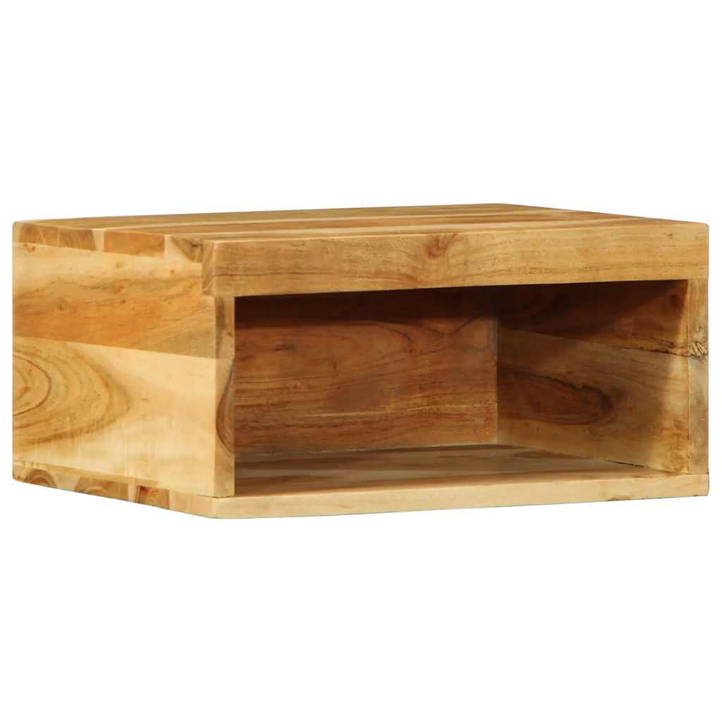 Armários de TV para parede 2 pcs madeira acácia maciça