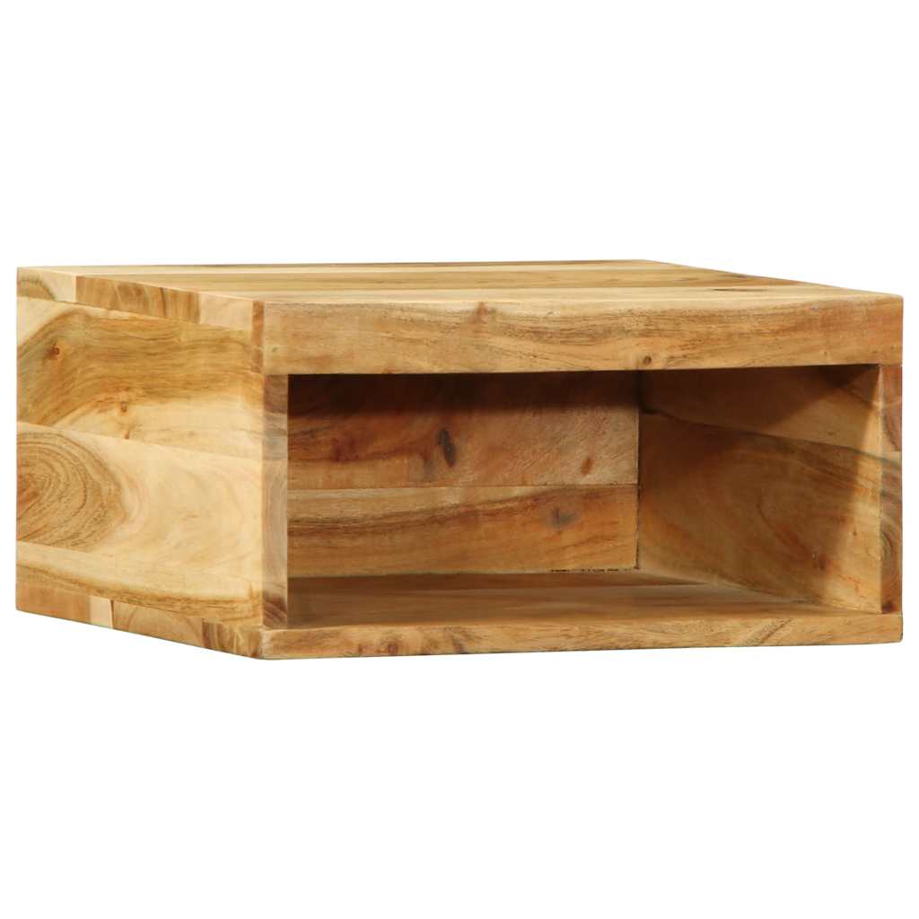 Armários de TV para parede 2 pcs madeira acácia maciça