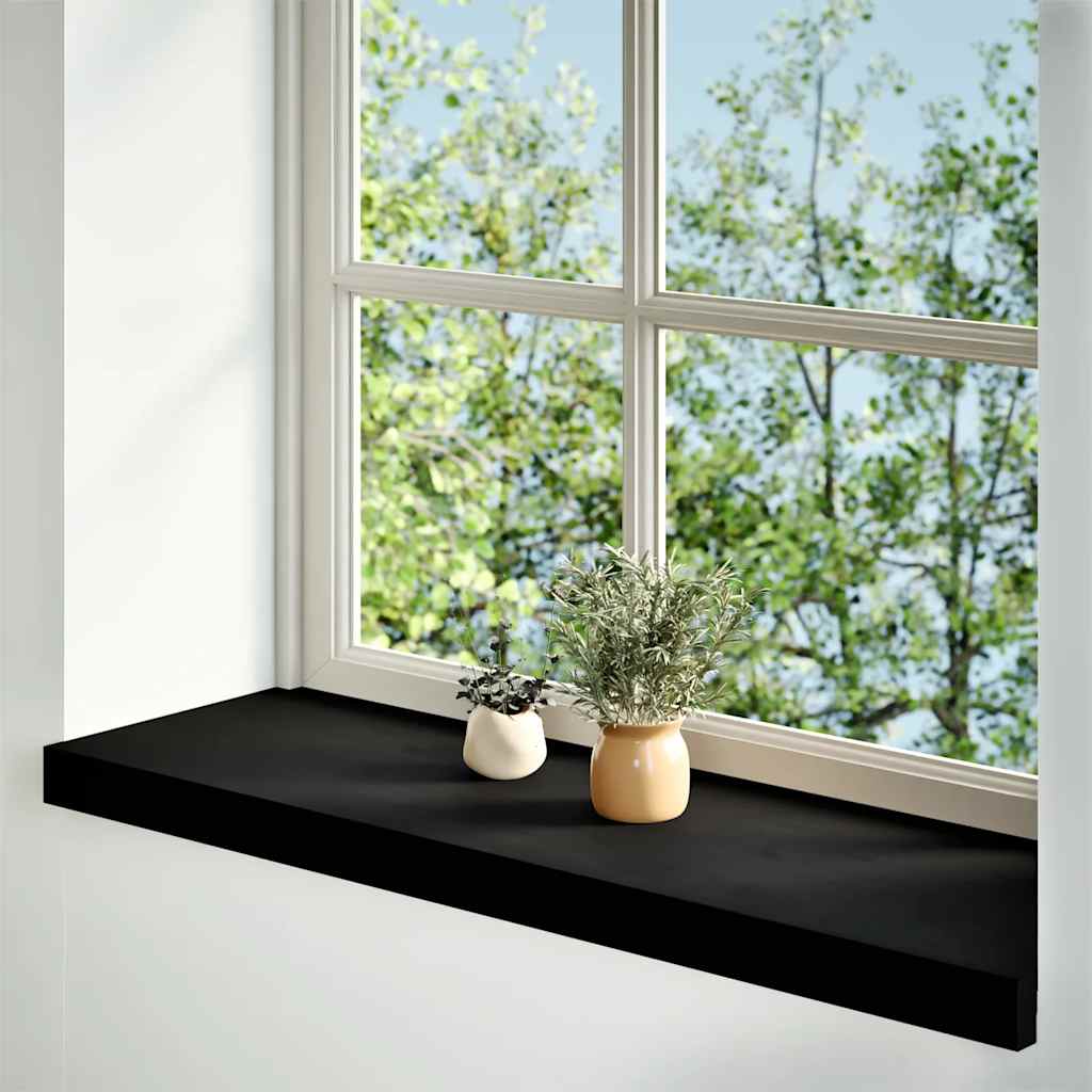 Soleiras da janela 2 pcs 80x30x2 cm carvalho castanho-preto