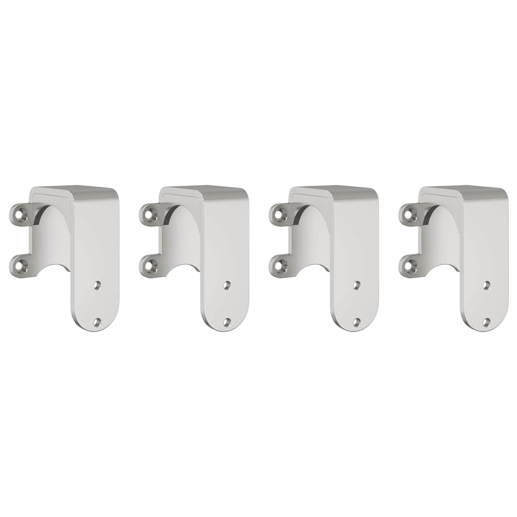 Kit ferragens p/ porta deslizante 200cm aço inoxidável prateado