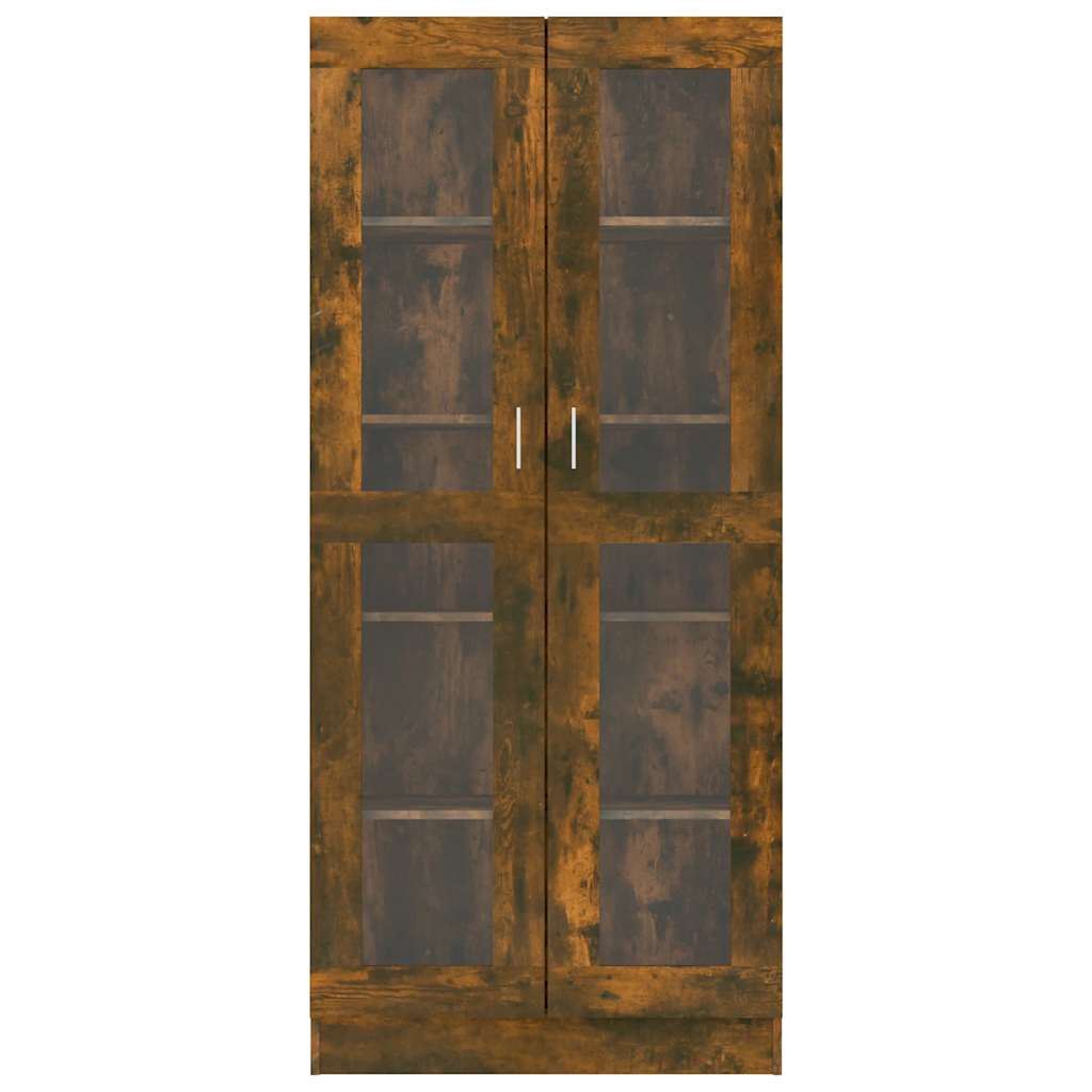 Vitrine 82,5x30,5x185 cm derivados de madeira carvalho fumado