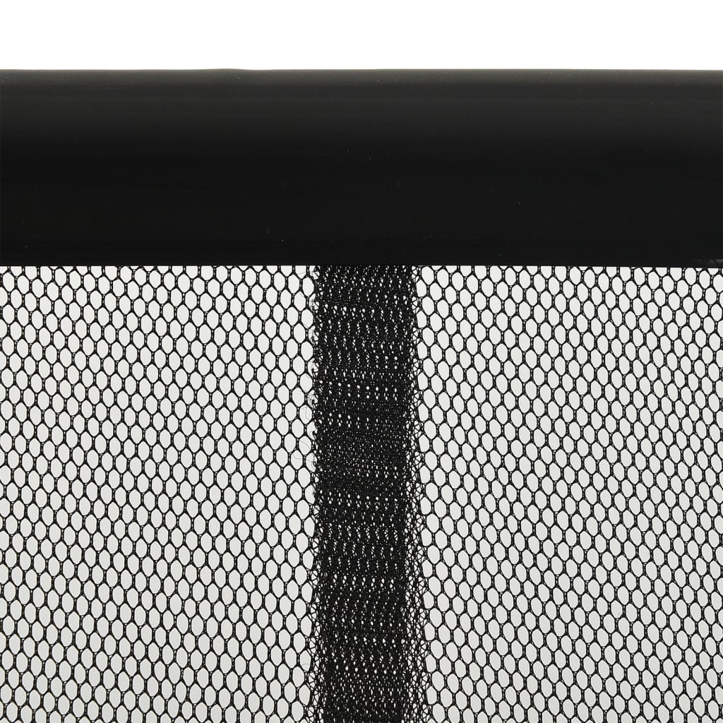 Cortina porta anti-insetos c/ 10 painéis 240x240 cm malha preto