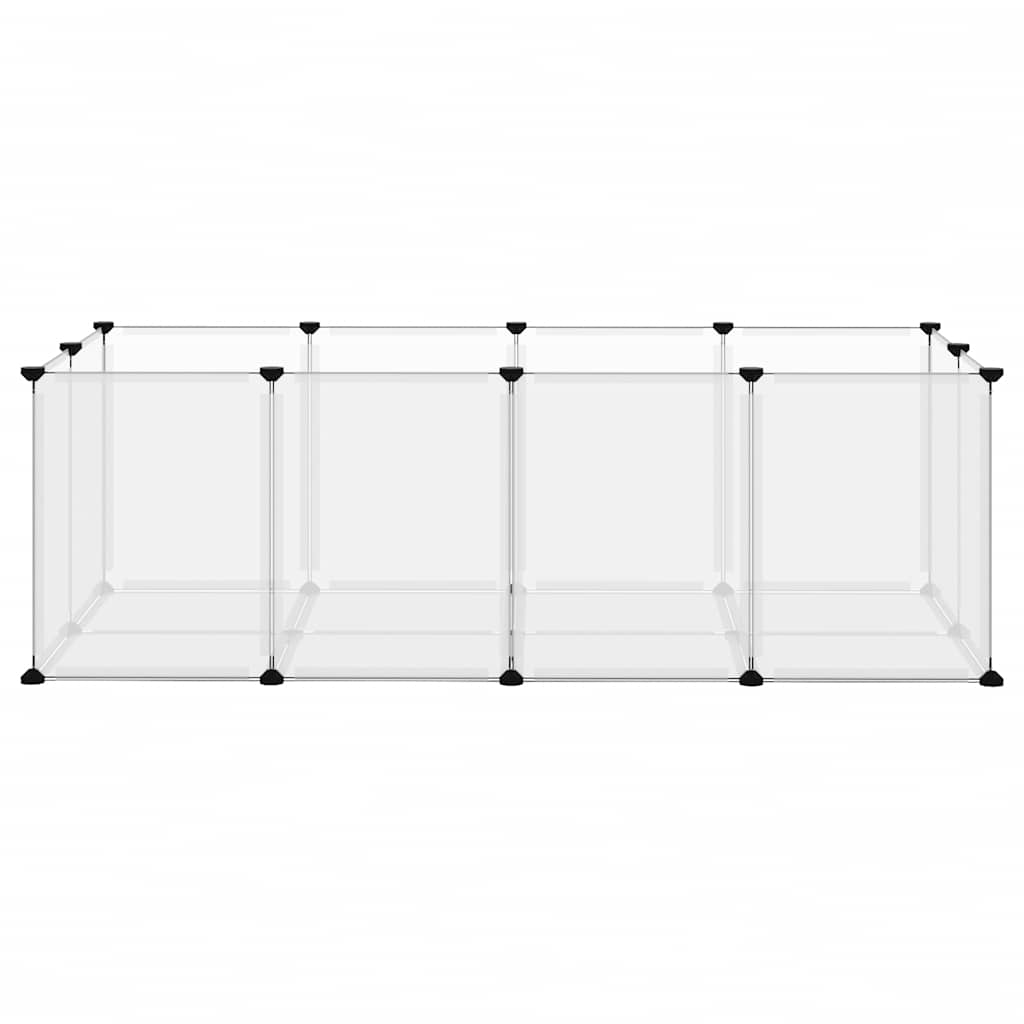 Gaiola p/ animais pequenos 144x74x46,5cm PP e aço transparente