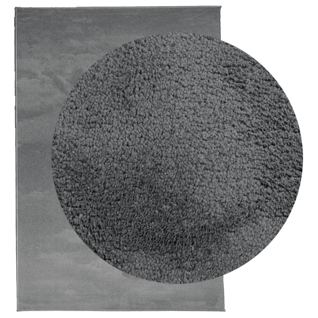 Tapete de pelo curto oviedo 160x230 cm antracite