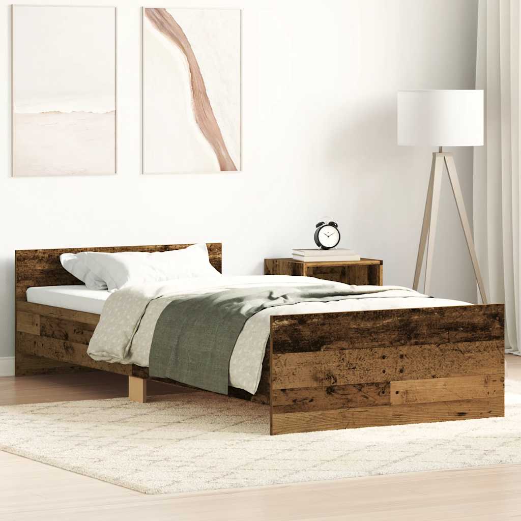 Estrutura de cama sem colchão 90x200cm derivados de madeira
