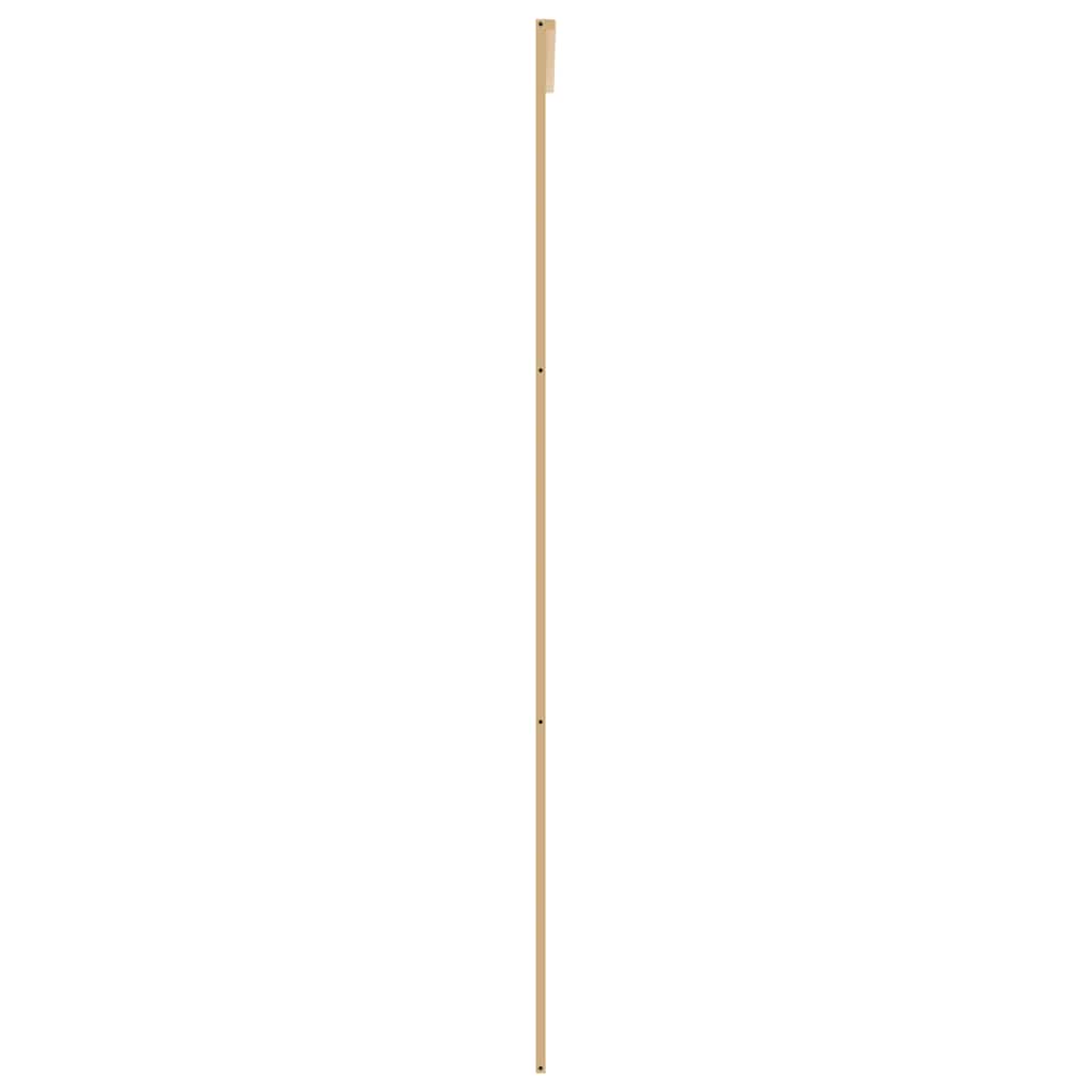 Porta deslizante 90x205 cm vidro esg fosco/alumínio dourado