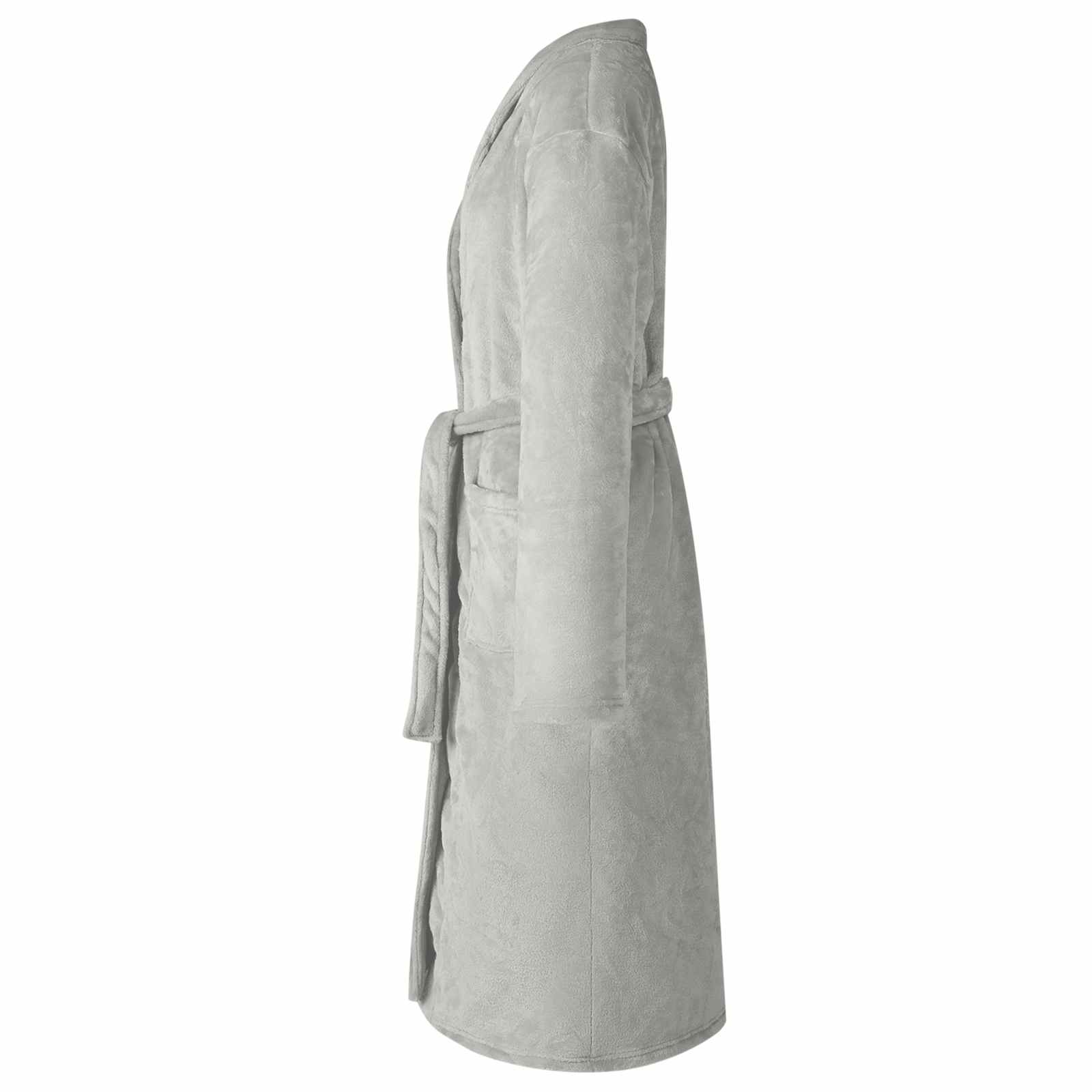 Roupão sem capuz cinzeto xxl flanela