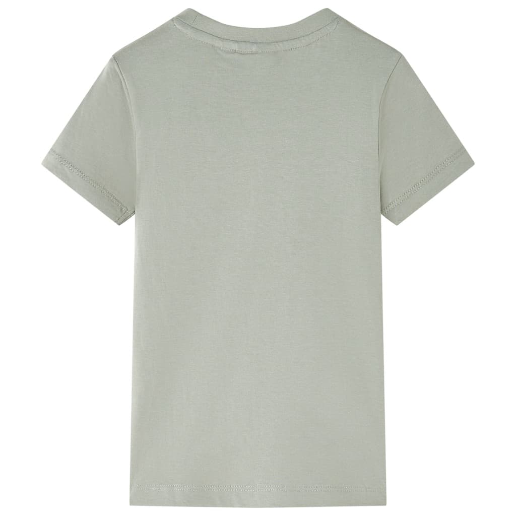 T-shirt infantil caqui-claro 140