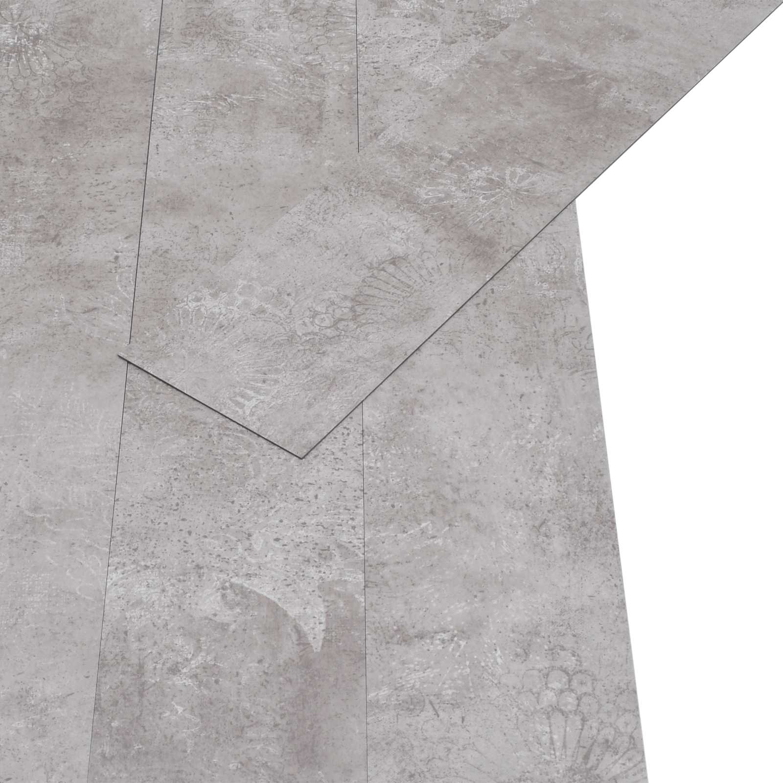 Pranchas de piso cinza terra 5,02 m² 36 unid. PVC