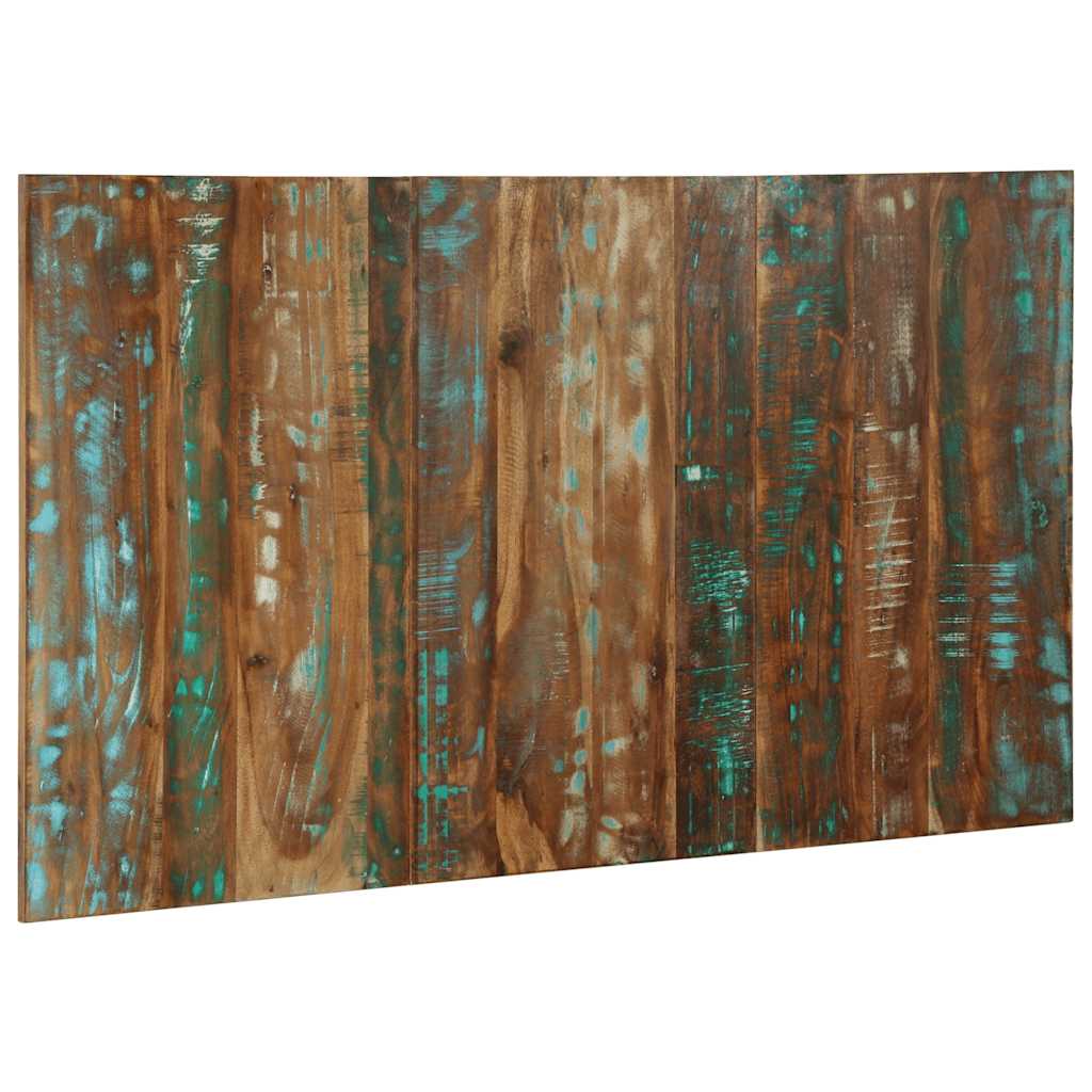 Cabeceira 140 cm madeira recuperada maciça multicor
