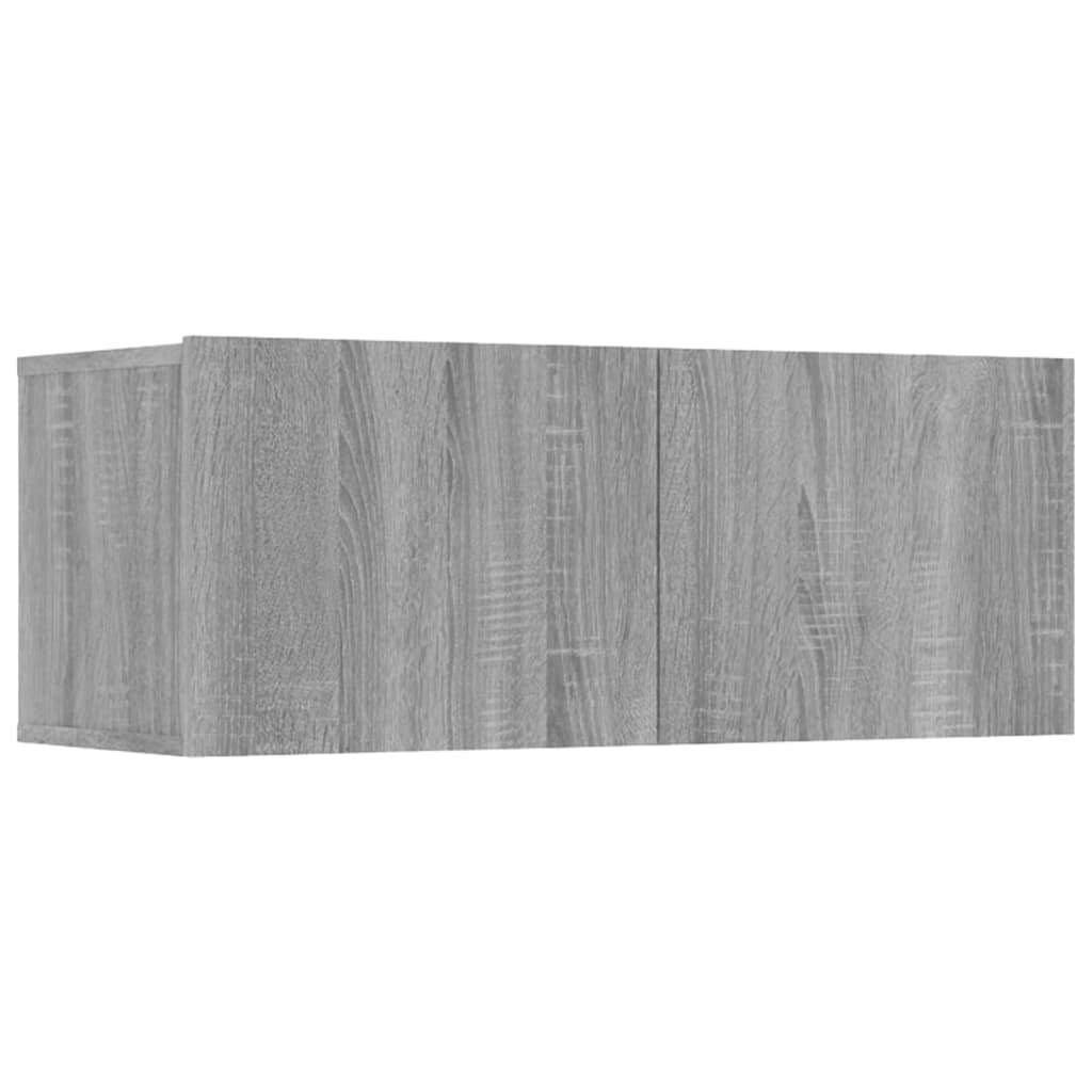 Conjunto móveis de TV 8 pcs madeira processada sonoma cinza