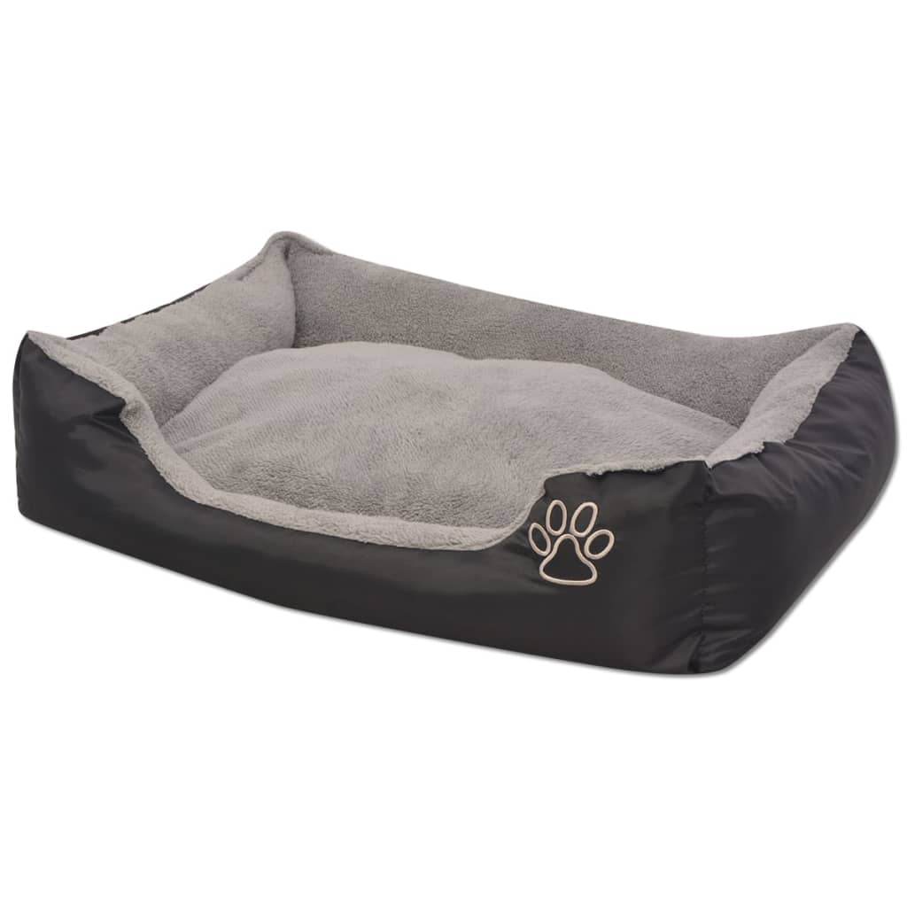 Cama para cães com almofada acolchoada tamanho s preto