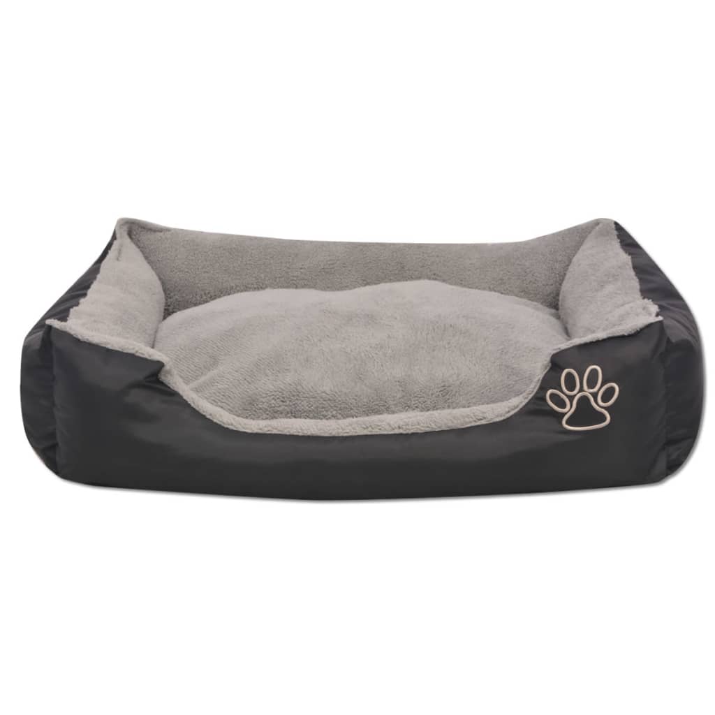 Cama para cães com almofada acolchoada tamanho s preto