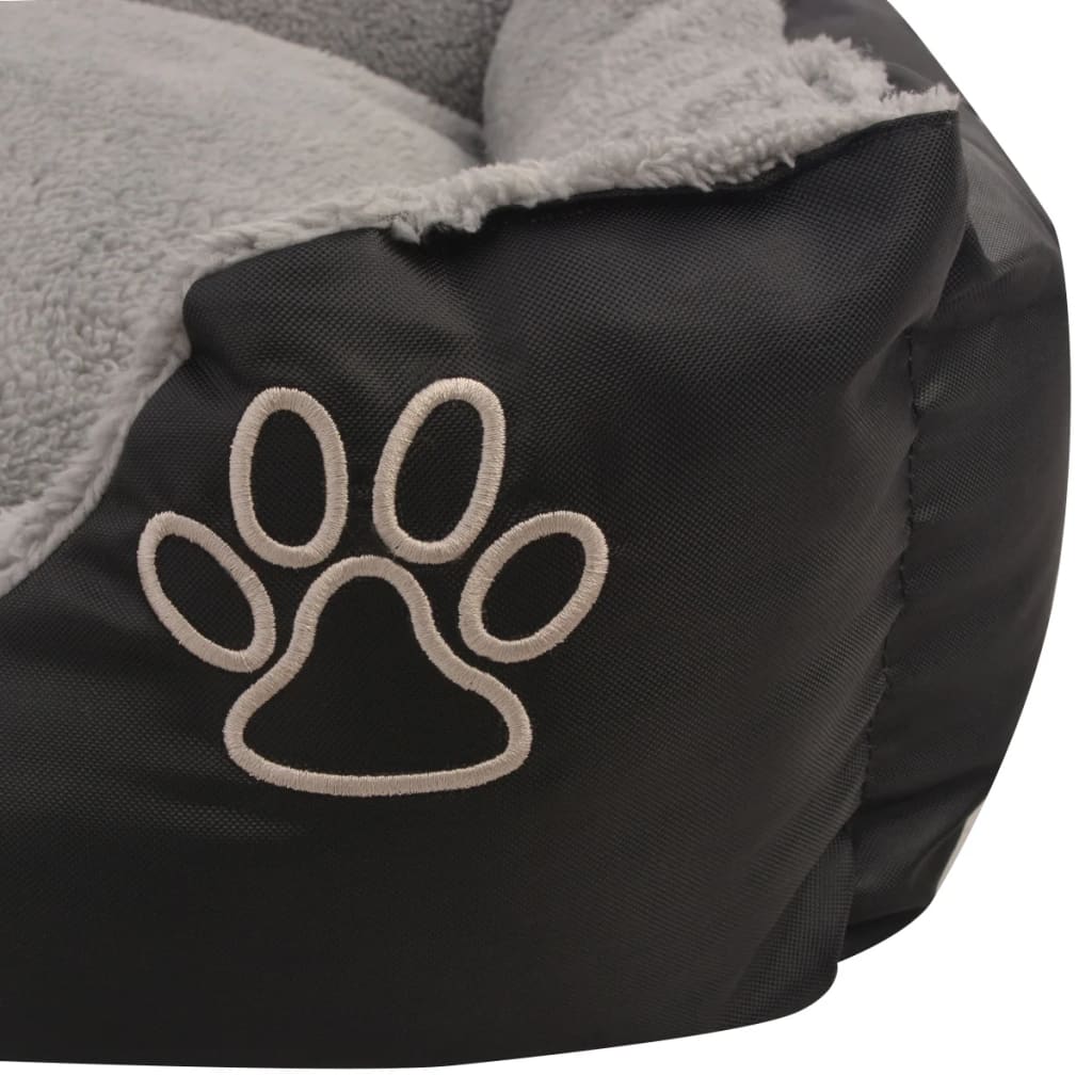 Cama para cães com almofada acolchoada tamanho s preto