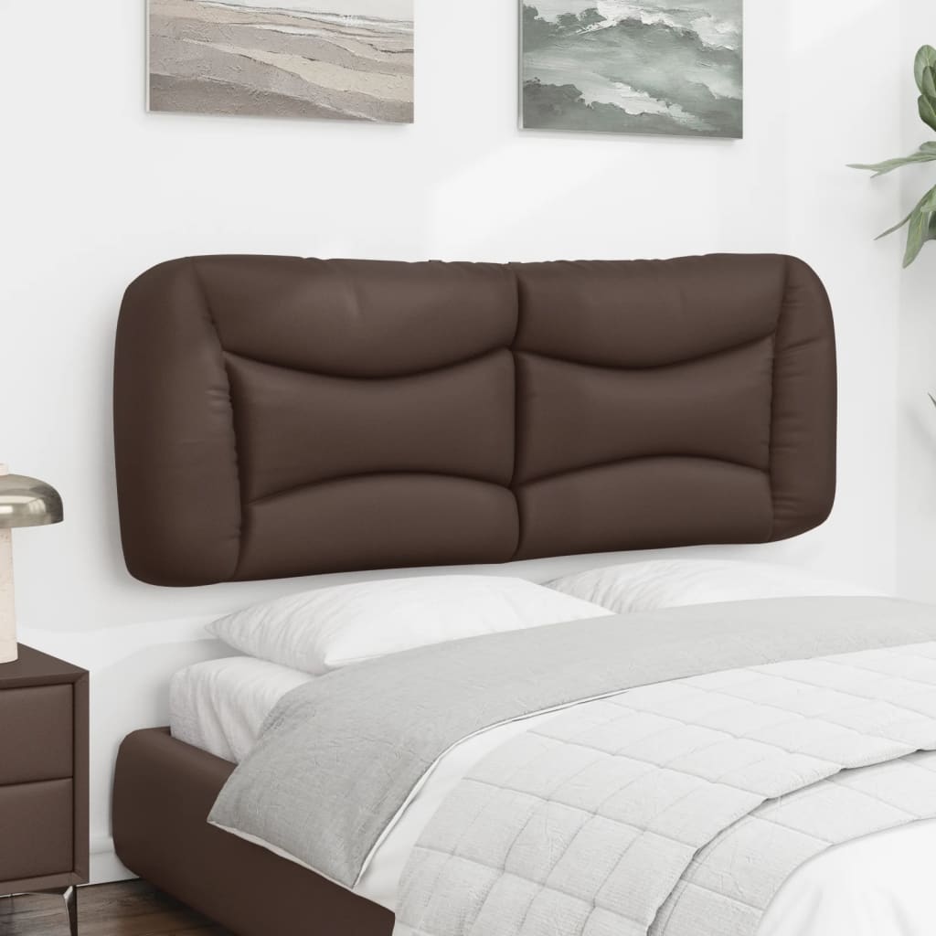 Almofadão de cabeceira hvar 120 cm couro artificial castanho