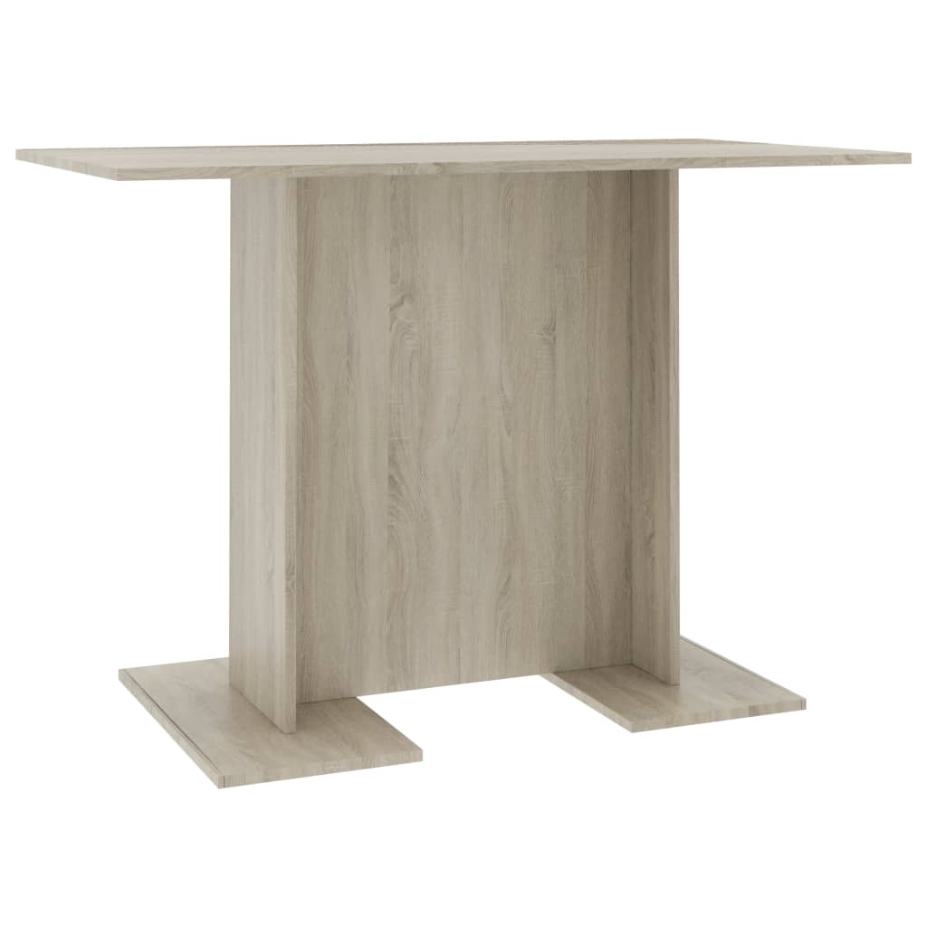 Mesa de jantar 110x60x75 cm derivados madeira carvalho sonoma