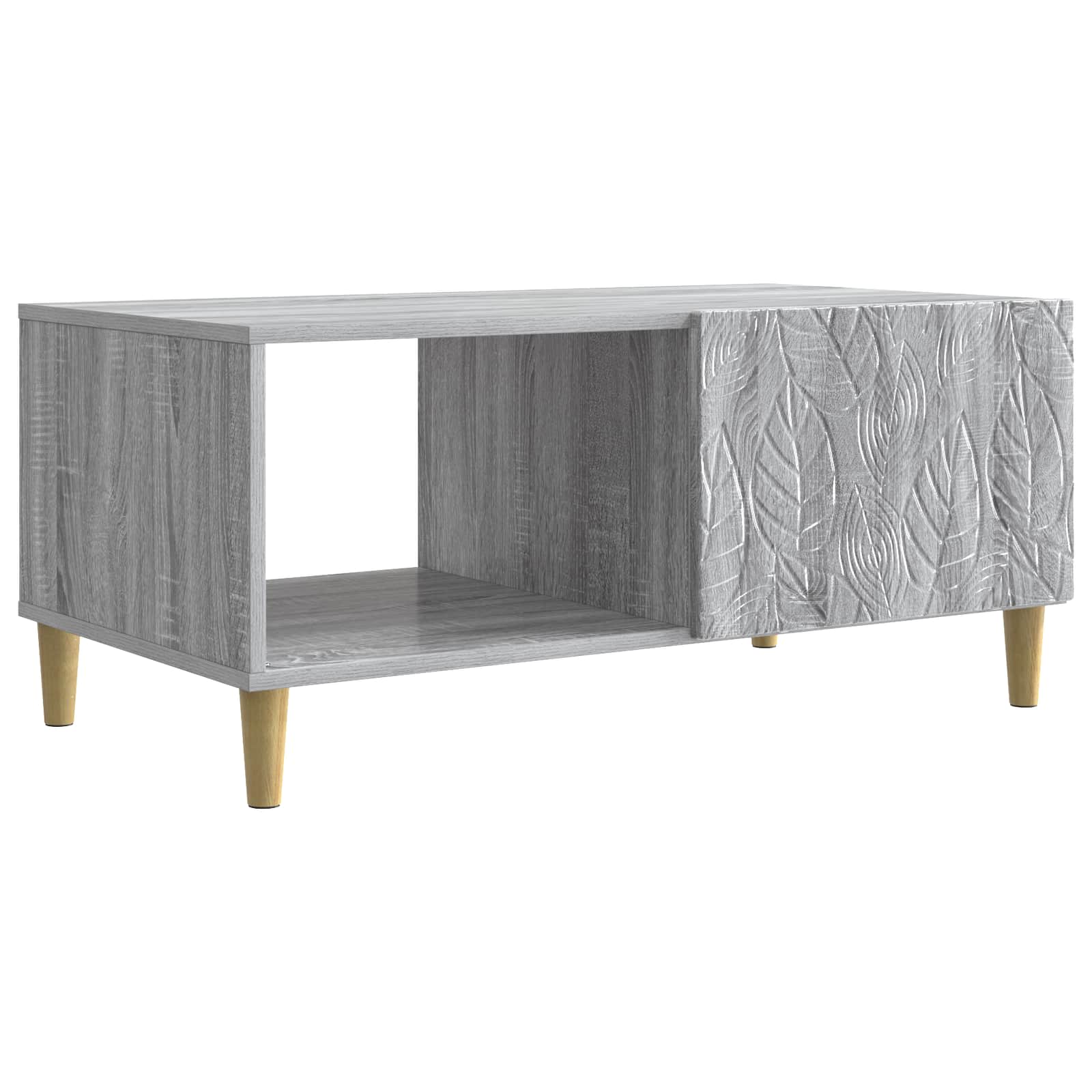 Mesa de centro sonoma cinzento 90 x 50 x 40 cm