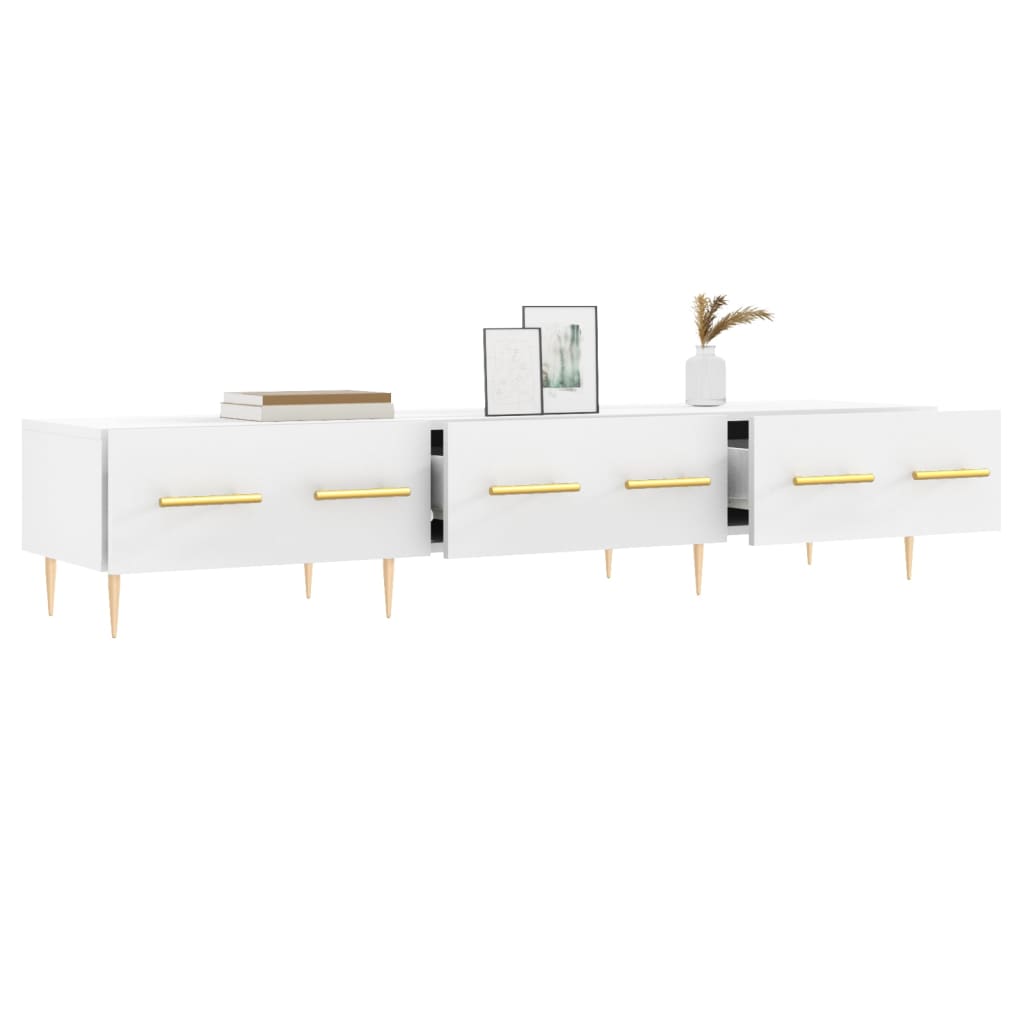 Móvel de TV 150x36x30 cm derivados de madeira branco