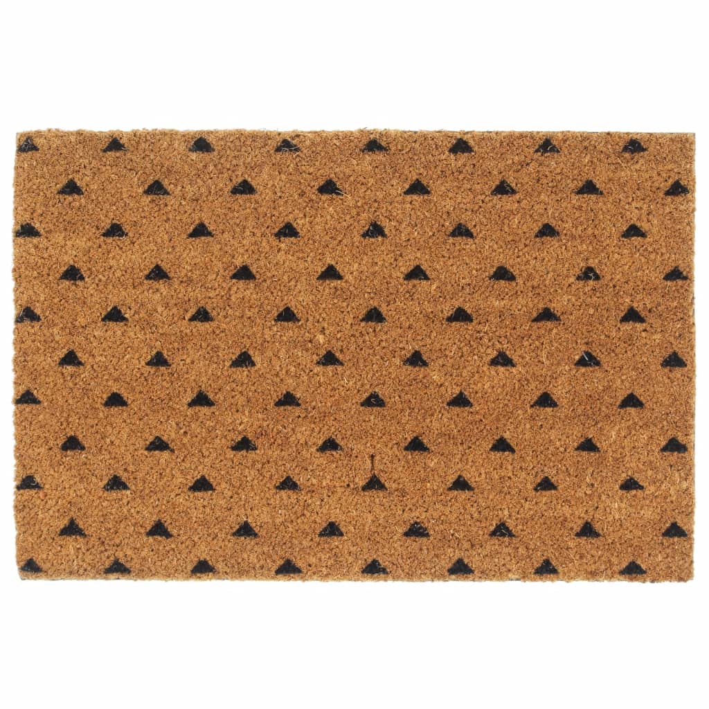 Tapete de porta 40x60 cm fibra de coco tufada natural