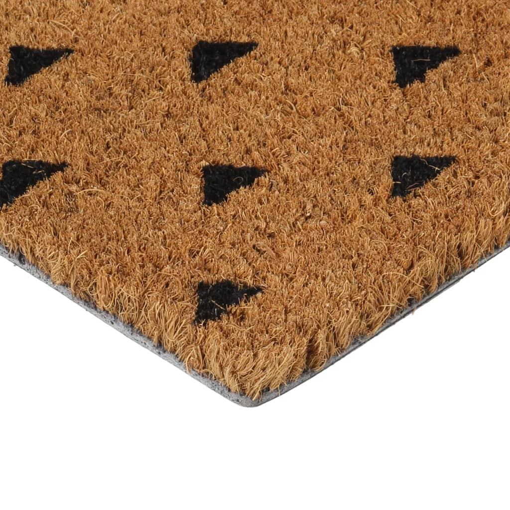 Tapete de porta 40x60 cm fibra de coco tufada natural