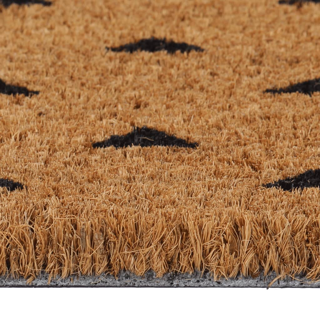 Tapete de porta 40x60 cm fibra de coco tufada natural