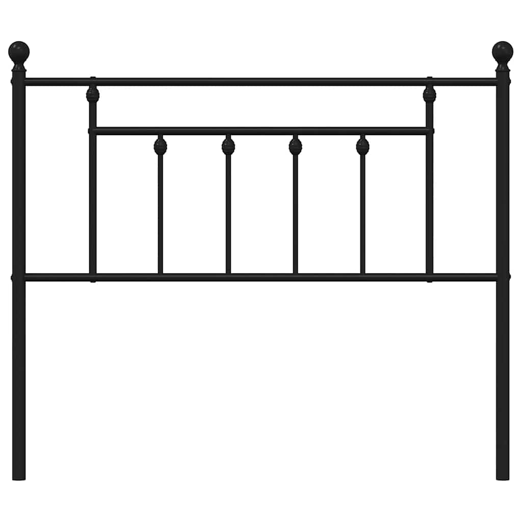 Cabeceira de substituição 100 cm metal preto