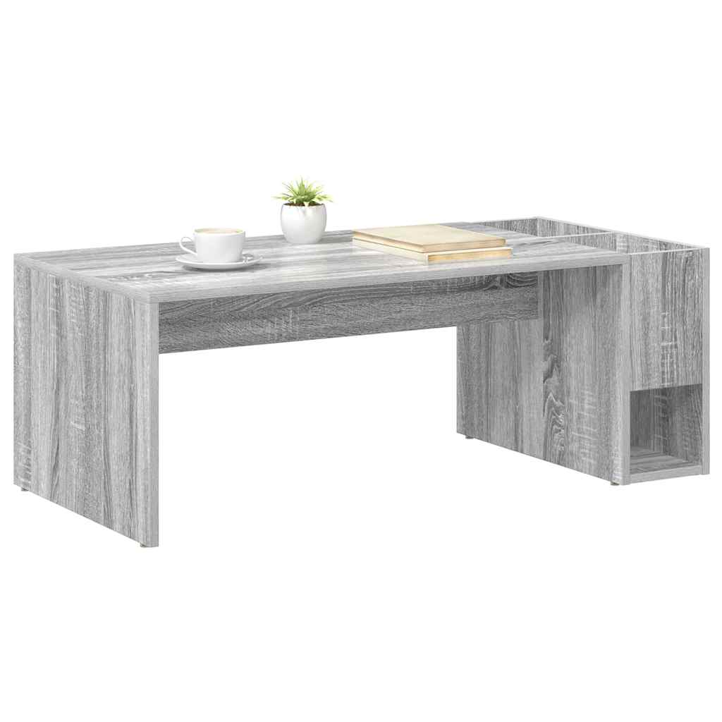 Mesa de centro cinza sonoma 101,5 x 50 x 37 cm