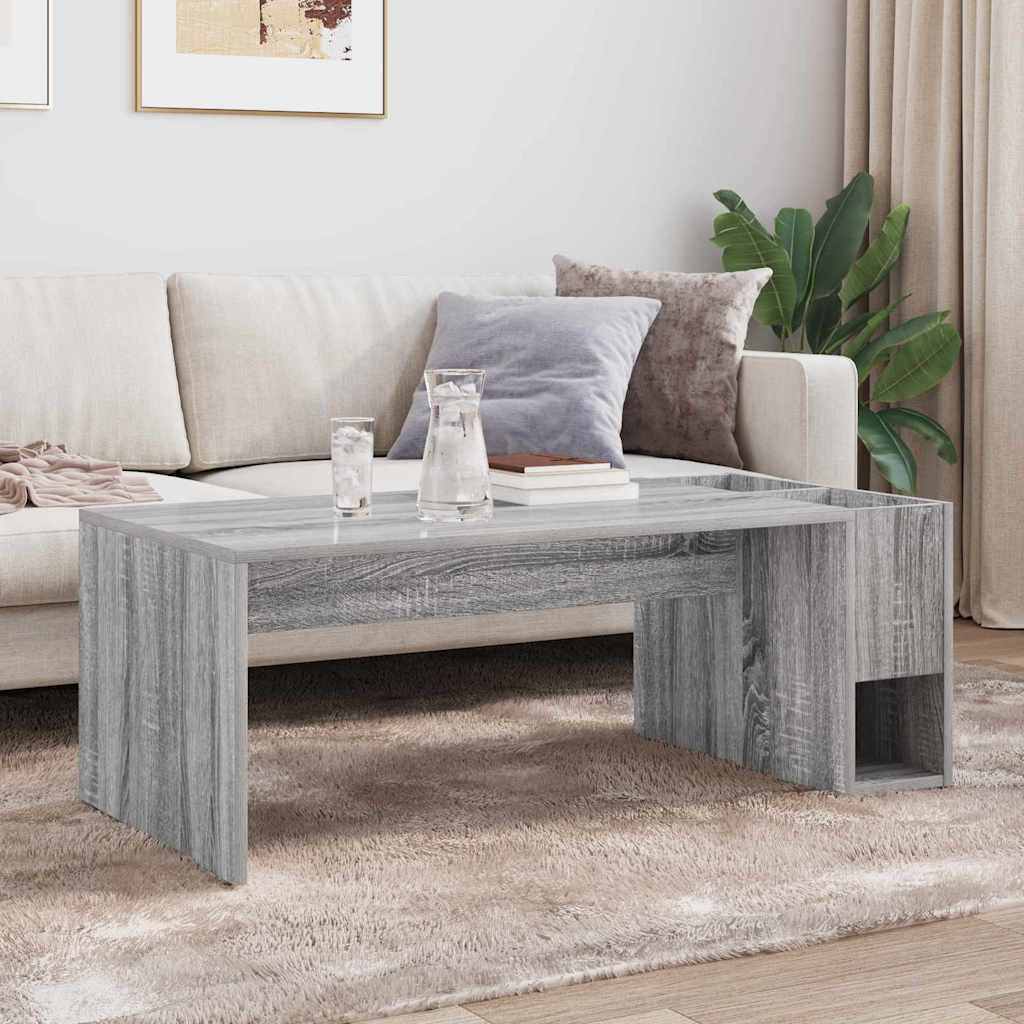 Mesa de centro cinza sonoma 101,5 x 50 x 37 cm