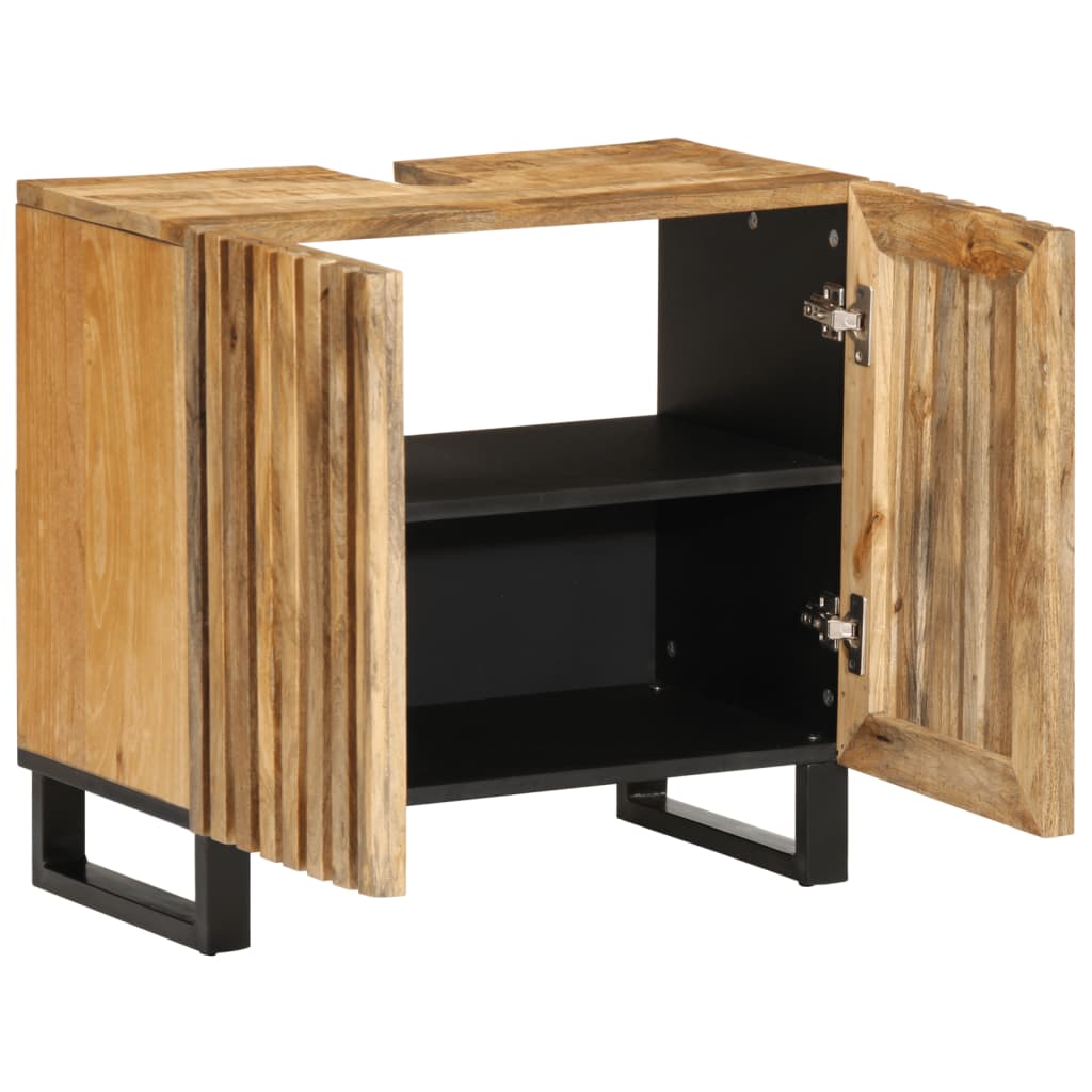 Armário para lavatório 62x34x58 cm mangueira maciça áspera