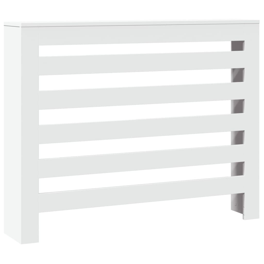 Cobertura de radiador 104x20x82 cm derivados de madeira branco