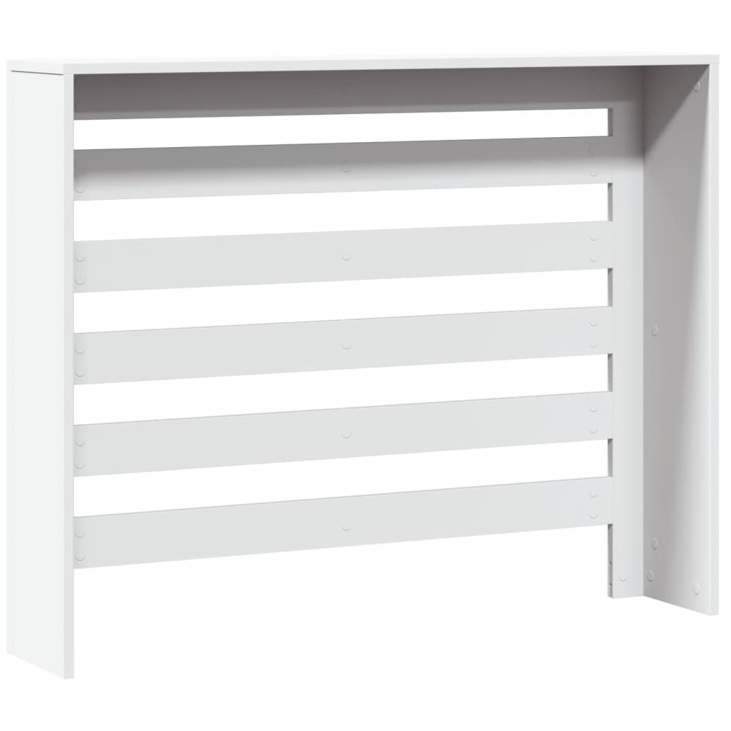 Cobertura de radiador 104x20x82 cm derivados de madeira branco