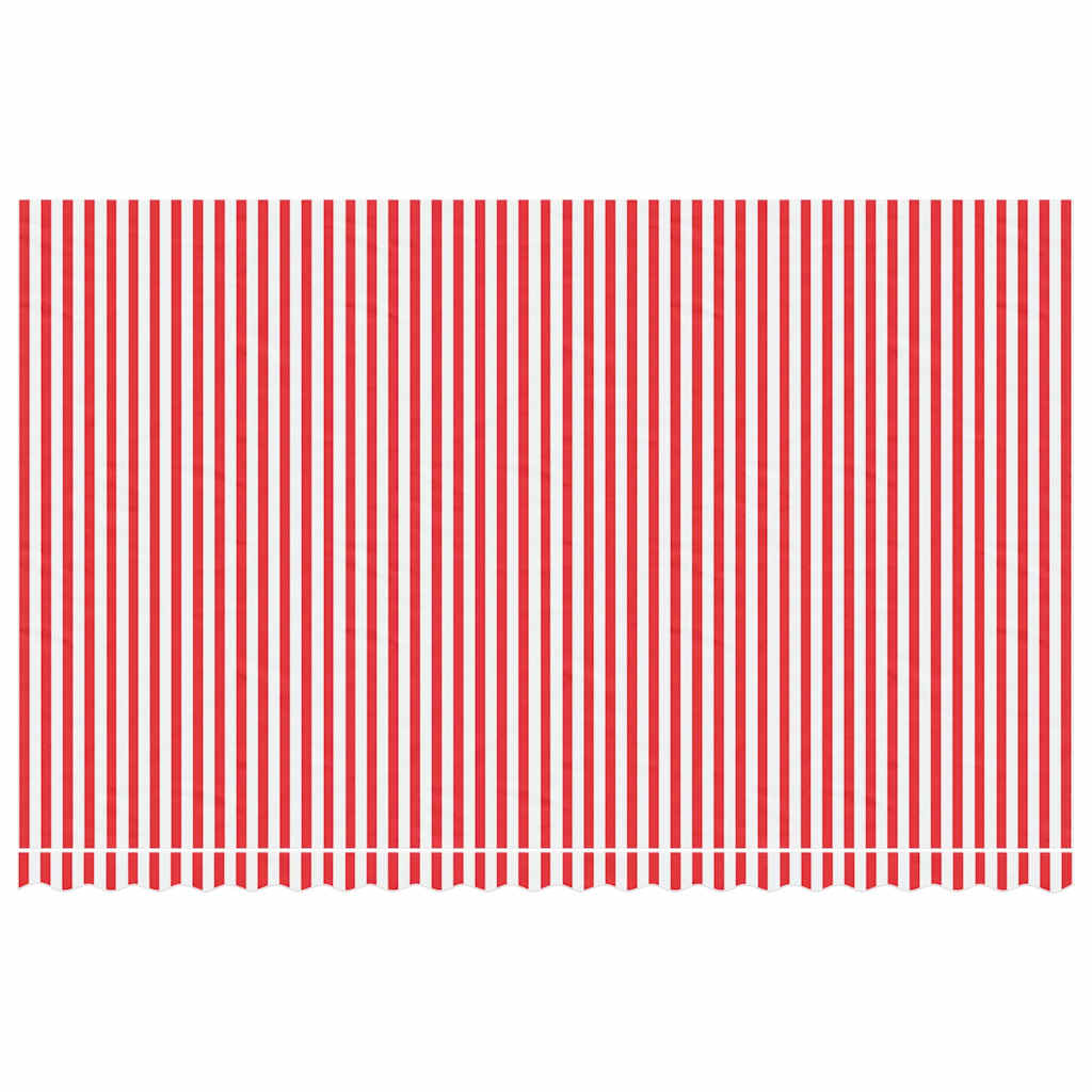 Tecido de substituição para toldo vermelho e branco 500x300 cm poliéster
