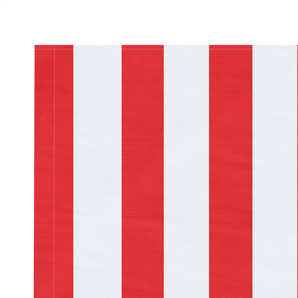 Tecido de substituição para toldo vermelho e branco 500x300 cm poliéster