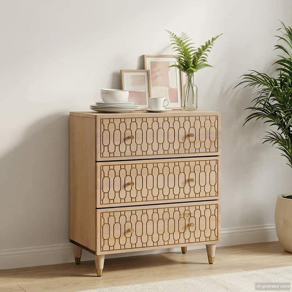 Móvel de apoio 60x33x75 cm madeira de mangueira maciça
