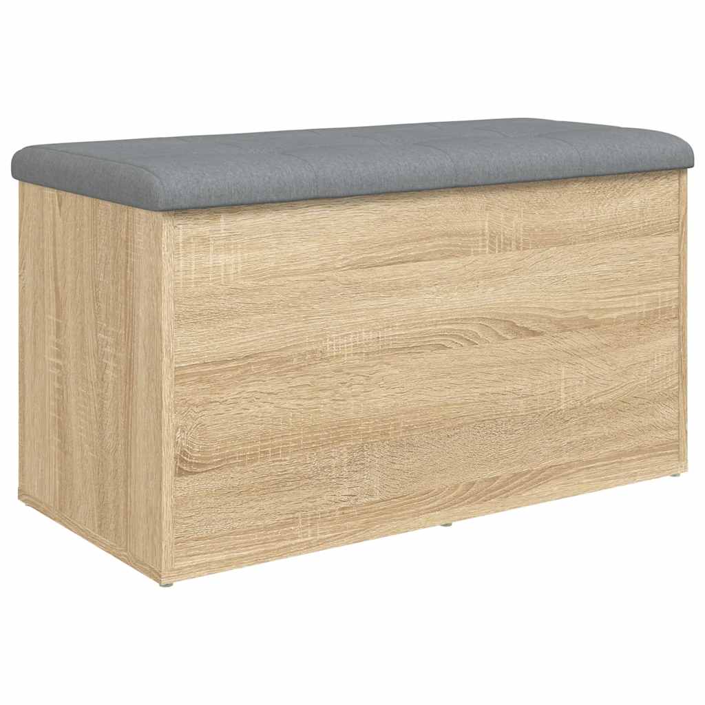 Banco de arrumação carvalho sonoma 82x42x45 cm madeira engenheirada