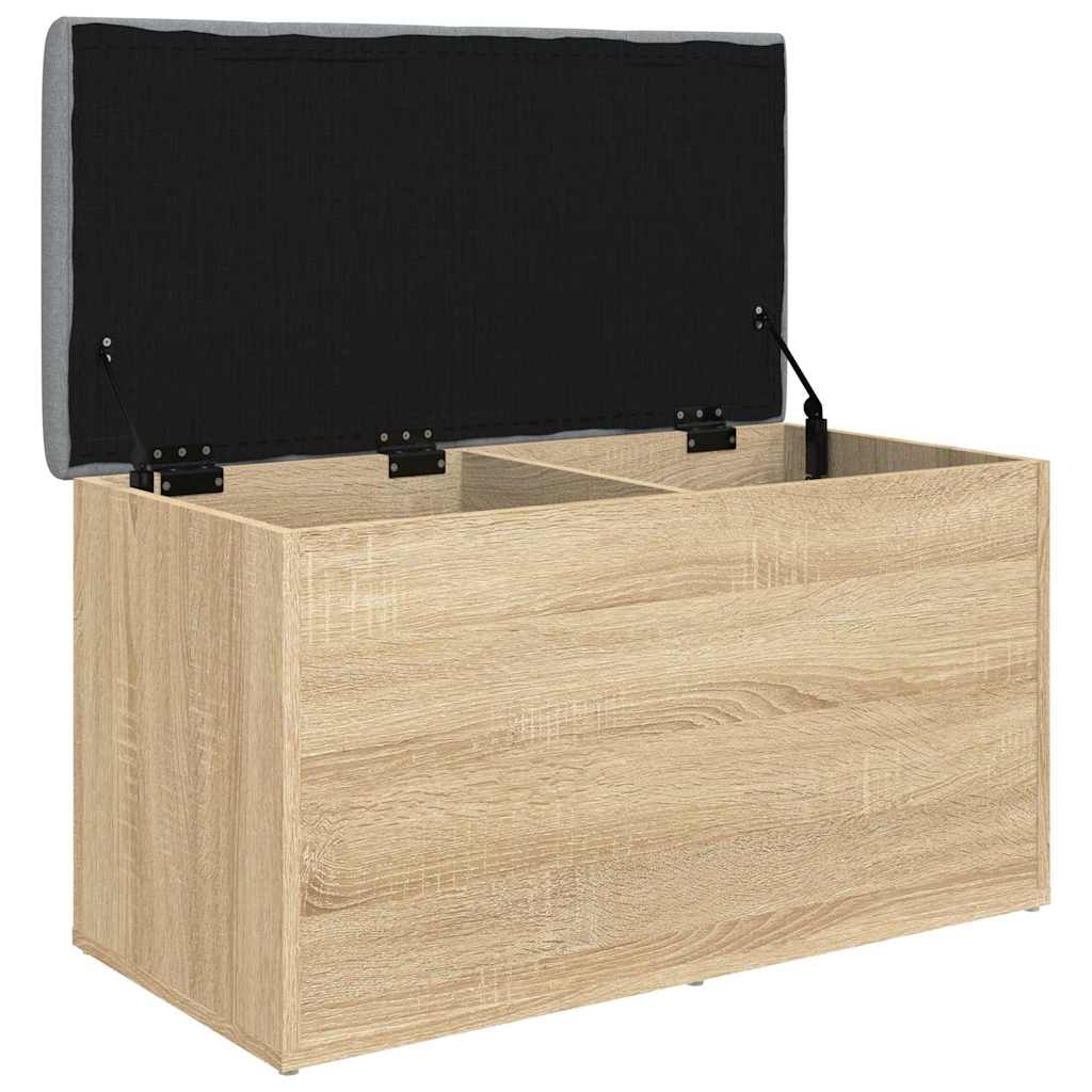 Banco de arrumação carvalho sonoma 82x42x45 cm madeira engenheirada