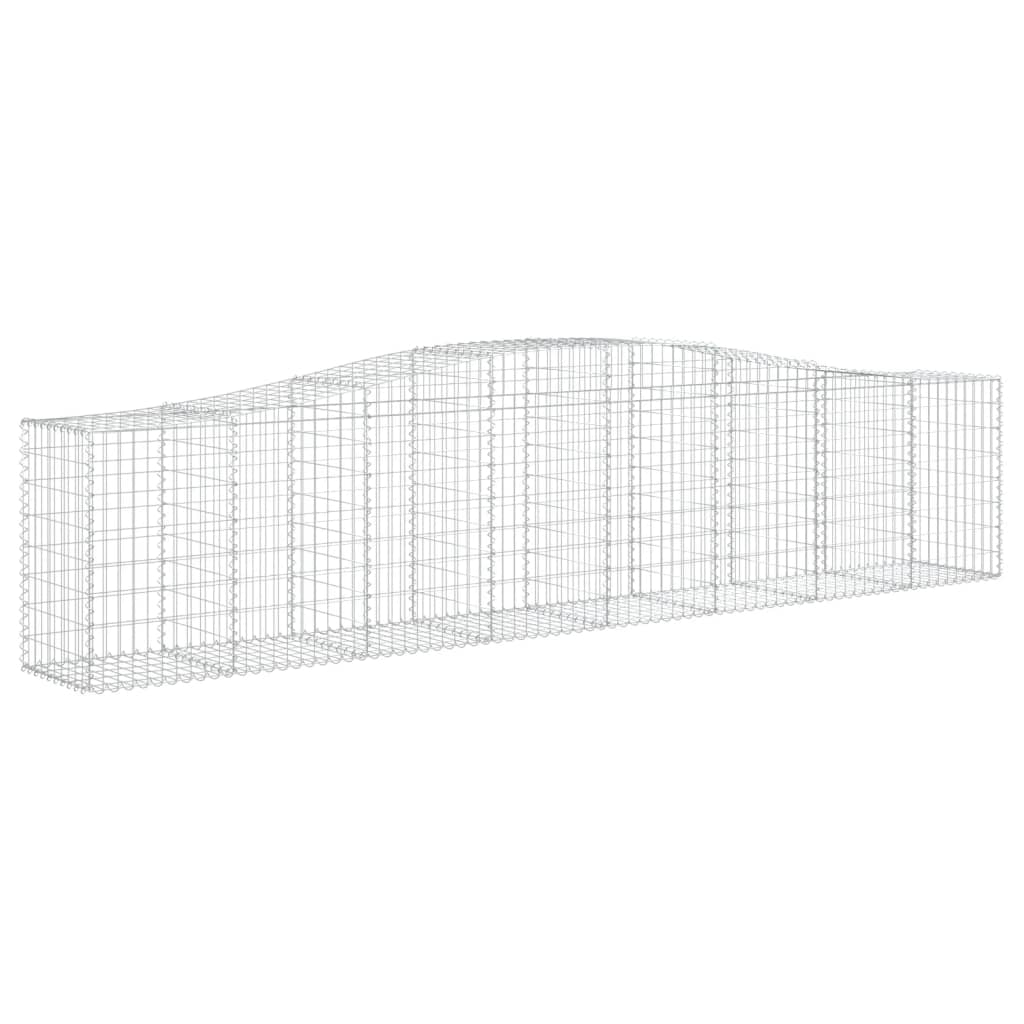 Cestos gabião arqueados 25pcs 400x50x80/100cm ferro galvanizado