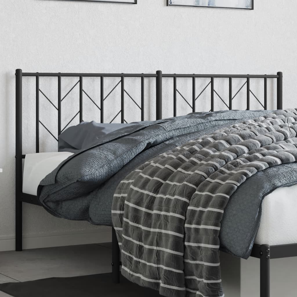 Cabeceira de substituição 160 cm metal preto