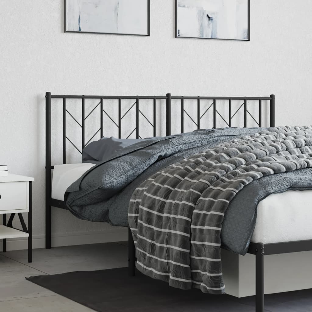 Cabeceira de substituição 160 cm metal preto
