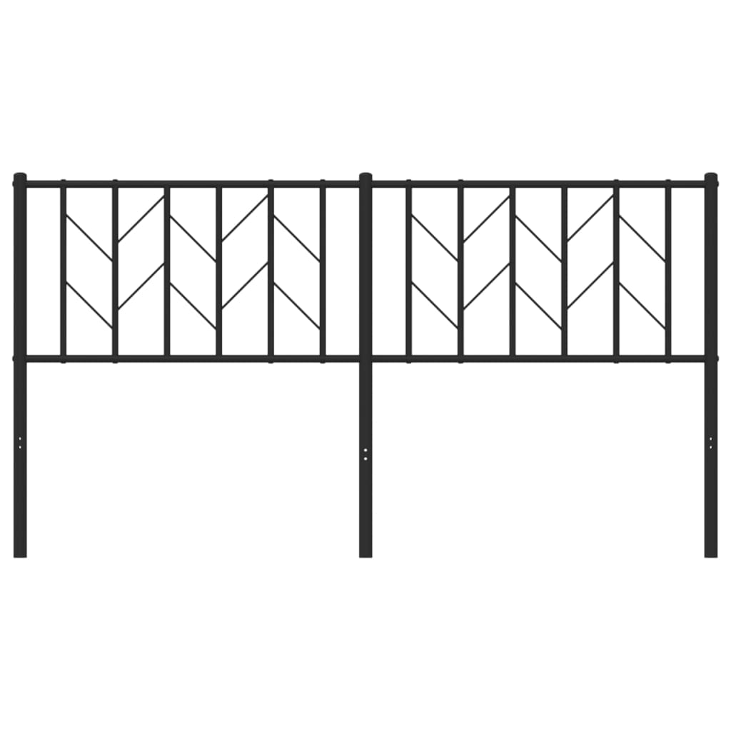 Cabeceira de substituição 160 cm metal preto
