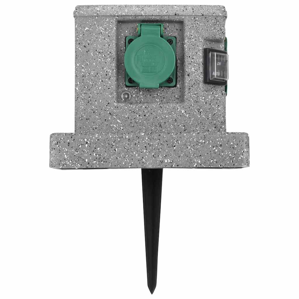 Tomada para jardim com sensor de crepúsculo plástico
