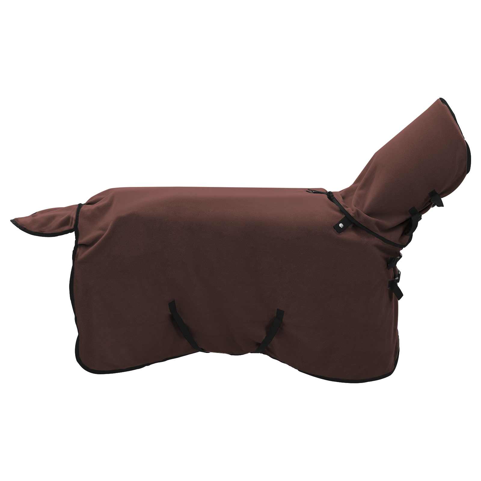 Cobertor de cavalo marrom escuro completo 95 cm poliéster