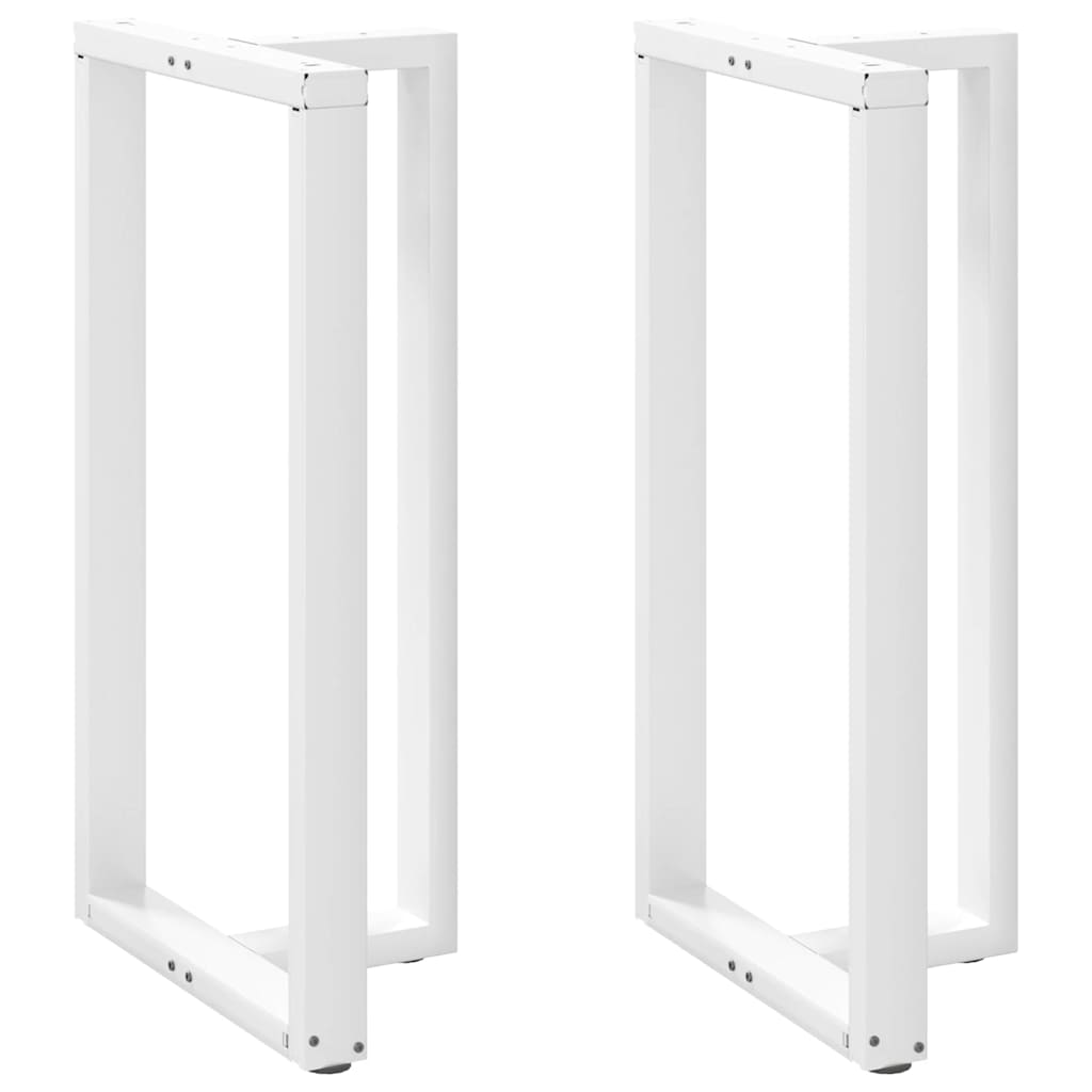 Pés de mesa de bar em forma de t, 2 peças, branco, 60x35x(110-111) cm, aço