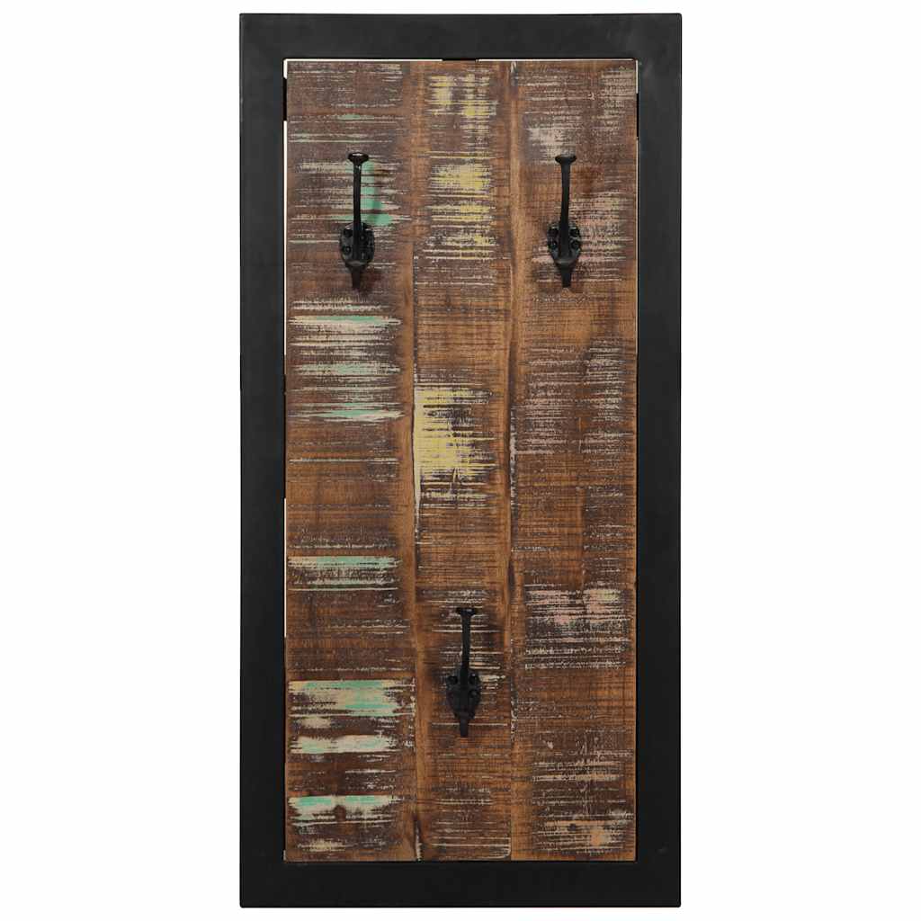 Cabide multicor 40x2x80 cm madeira maciça recuperada