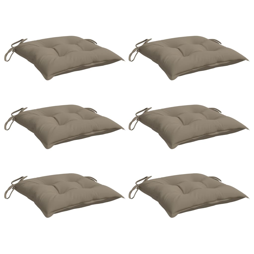 Almofadões móveis paletes 6 pcs tecido oxford cinza-acastanhado